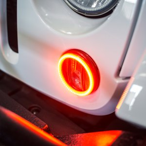 Jeep Wrangler Surface Mount Halo Kit - ORACLE Lighting - LED Waterproof Turn Signal - Amber - `07-`17